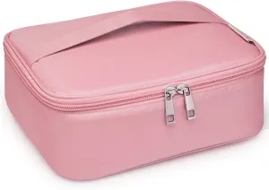 Narwey Travel Makeup Bag Large Cosmetic Bag Makeup Case Organizer for Women