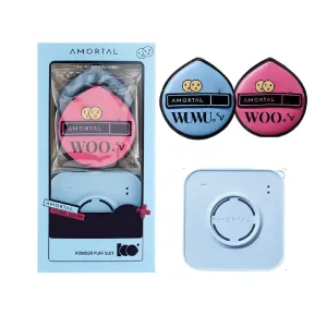 NEW 1 Bag of 2 PCS Ermutao Black Powder Puff Suit, Soft Makeup Foundation Puff Soft Makeup Puff Set, Beauty Sponge Foundation Applicator (XL with case)