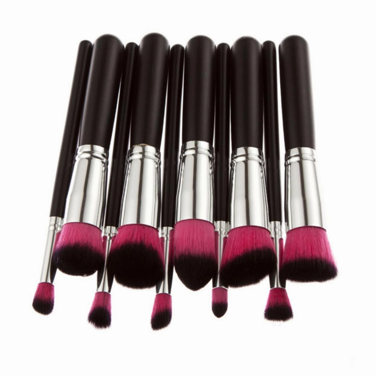 NOLITOY 20pcs Makeup Brush Set Premium Tools for Foundation Blending Blush Eyeliner Soft Bristles Bold Handle Essential Makeup Kit Random Brush Color
