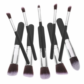 NOLITOY 20pcs Makeup Brush Set Premium Tools for Foundation Blending Blush Eyeliner Soft Bristles Bold Handle Essential Makeup Kit Random Brush Color
