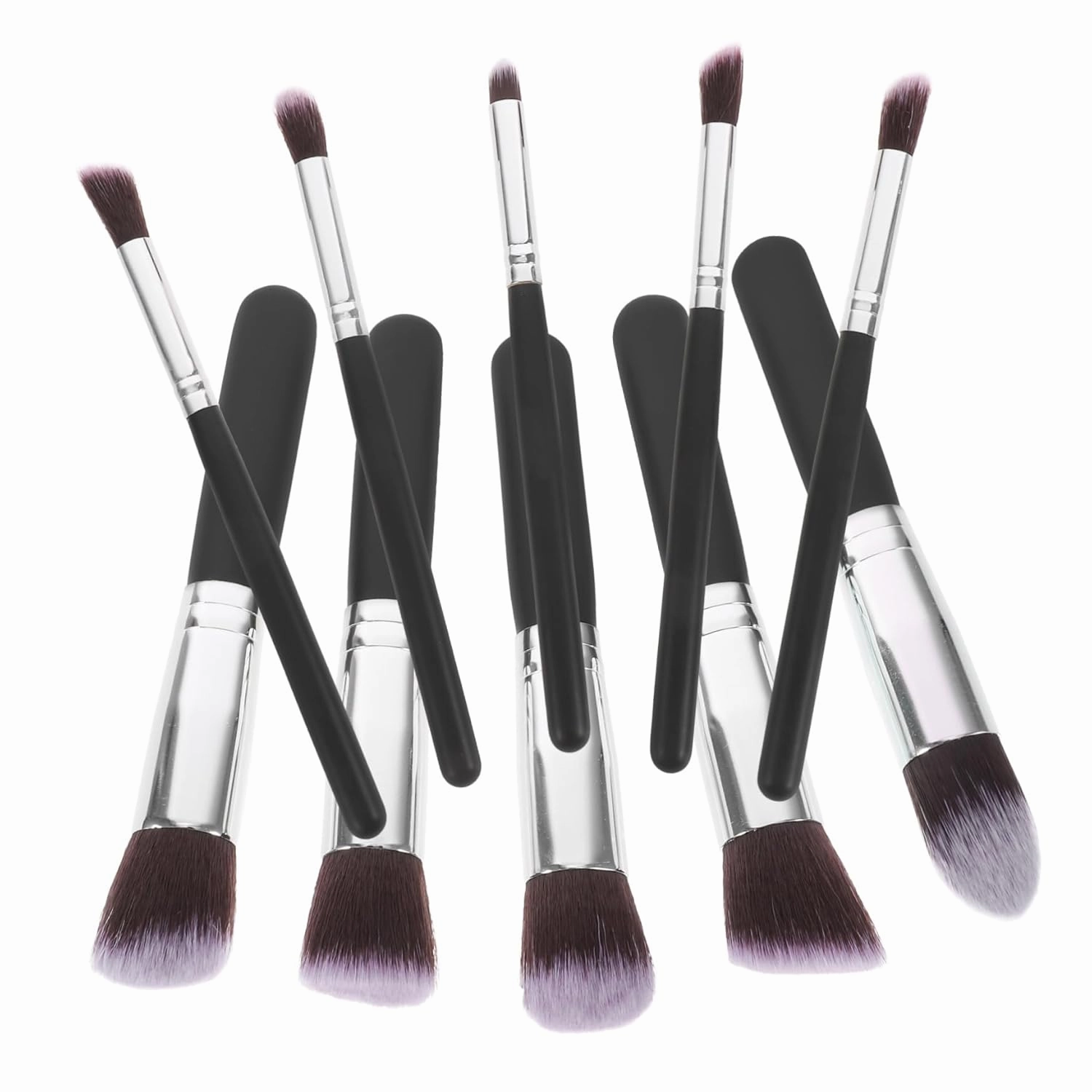 NOLITOY 20pcs Makeup Brush Set Premium Tools for Foundation Blending Blush Eyeliner Soft Bristles Bold Handle Essential Makeup Kit Random Brush Color