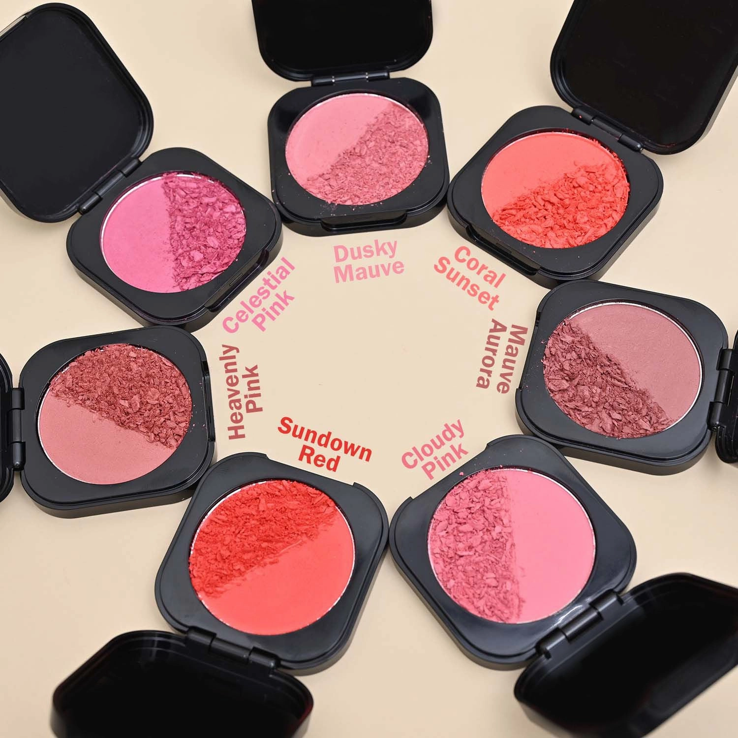 NY Bae Sunset Skyline Blush - Coral Sunset 06 (5 g) | Coral | Matte Finish | Rich Colour | Blendable | Multipurpose | Travel Friendly