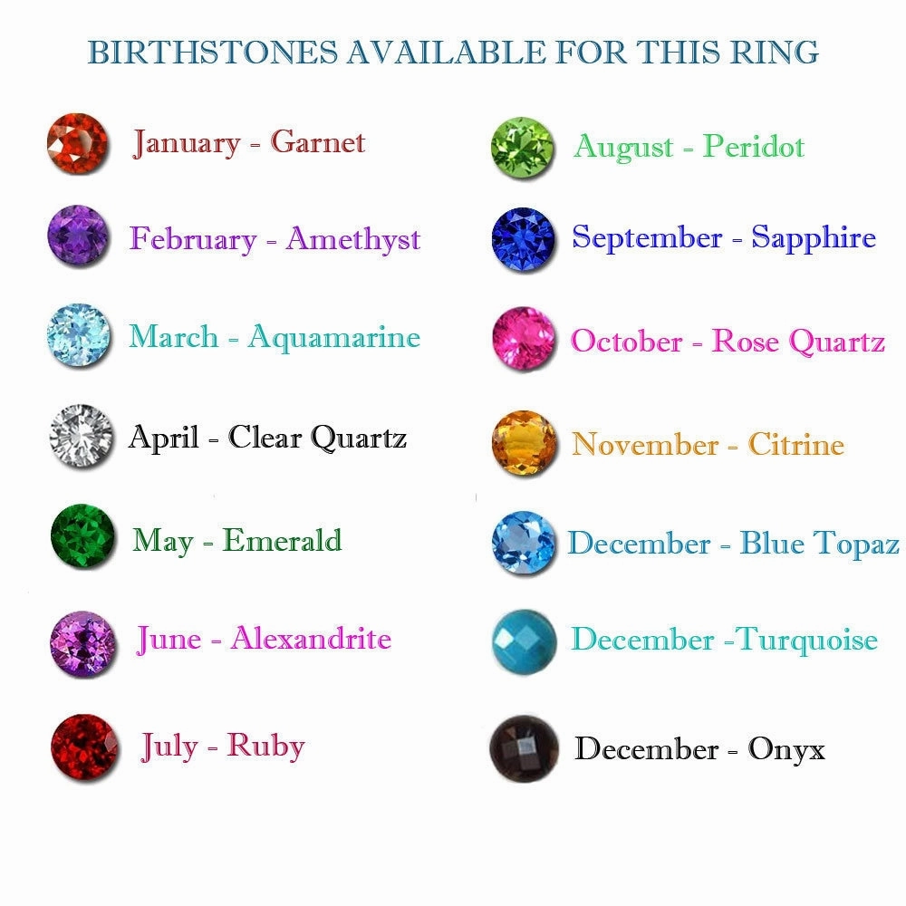 October Birthstone Square Rose Quartz Nine-Stone Half Eternity Stacking Ring