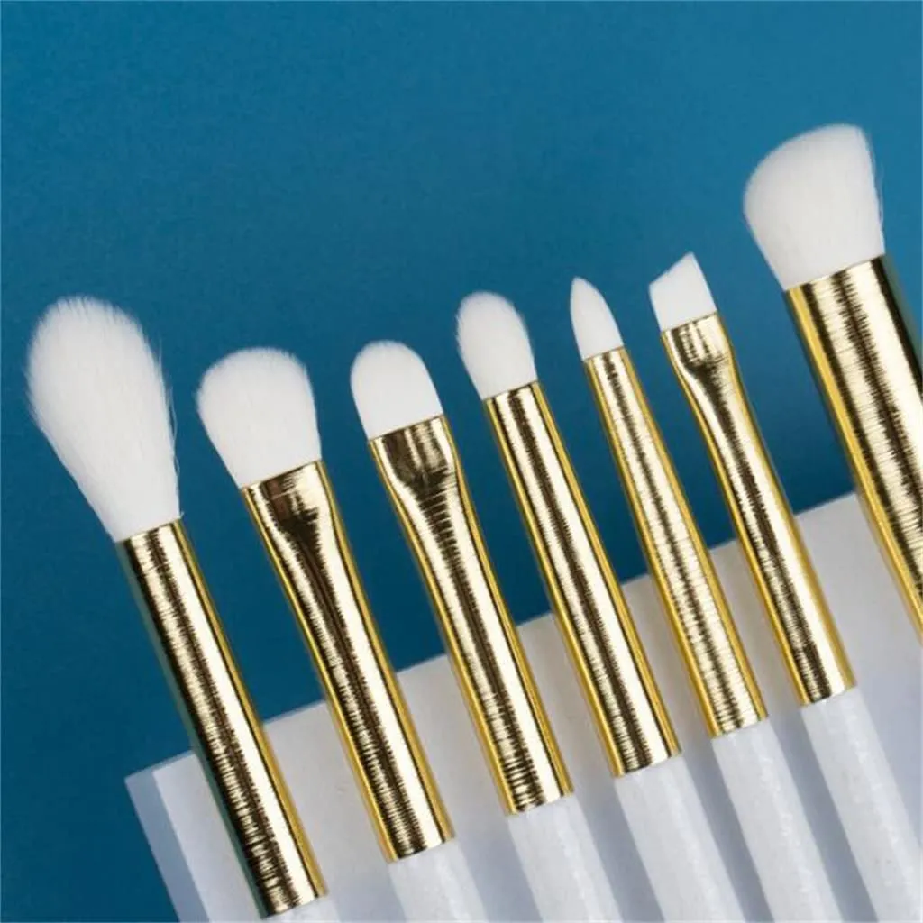 Pearlly White 13Pcs Synthetic Hair Makeup Brushes Set-Chic Beauty Tools-Foundation Powder Eyeshadow