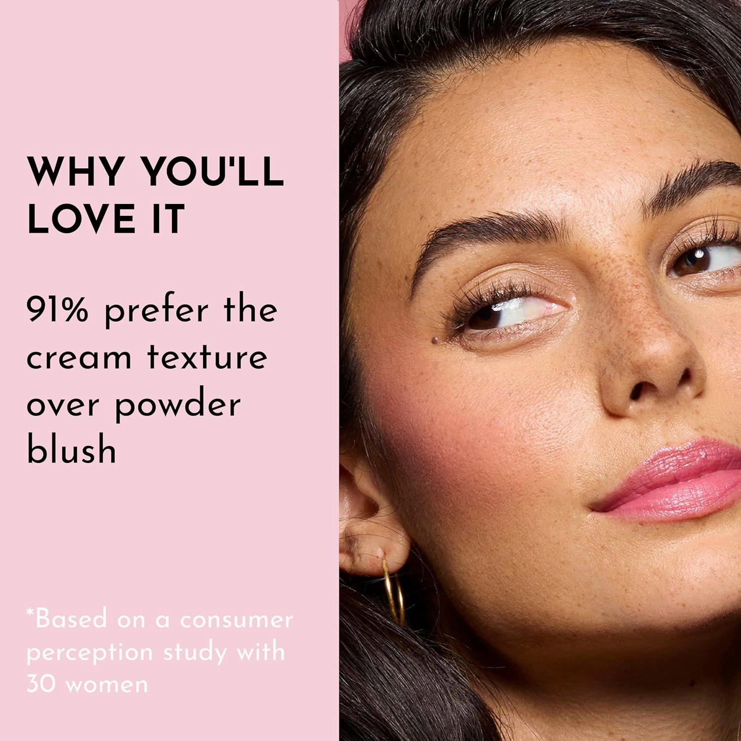 Pinch My Cheeks Soft-Blur Cream Blush - Cheeky - Premium Blush with Natural Ingredients to Re-Energize and Protect the Skin While Imparting a Soft, Cloudy Finish - 0.18 oz