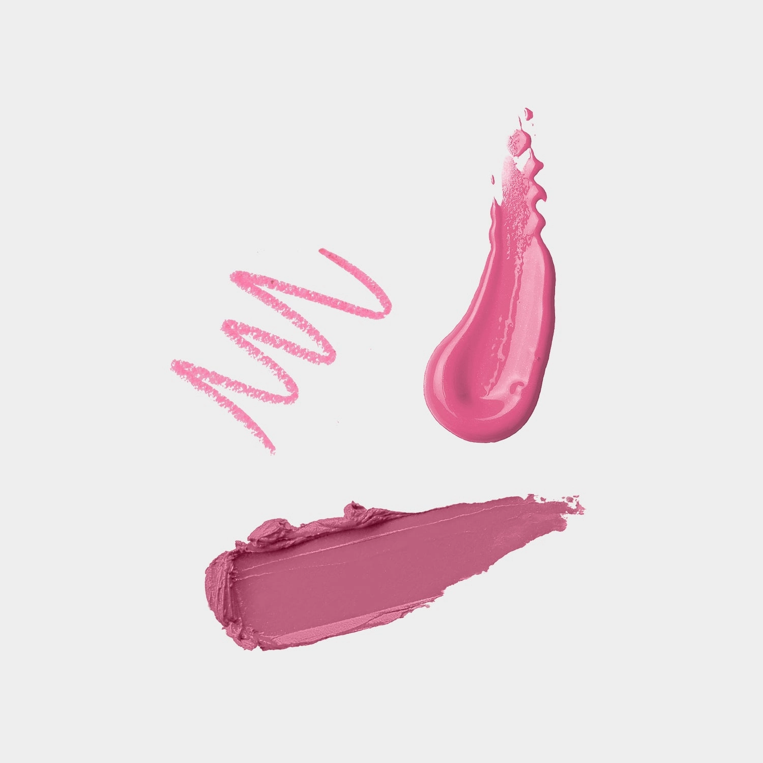 Pink Peony - 3Pcs Lip Kit, Lip Gloss, Lipstick & Lipliner Kit - Pink