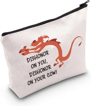 POFULL Mushu Gift Movie Inspired Gift Dishonor On You Dishonor On Your Cow Cosmetic Bag (Dishonor On You bag)