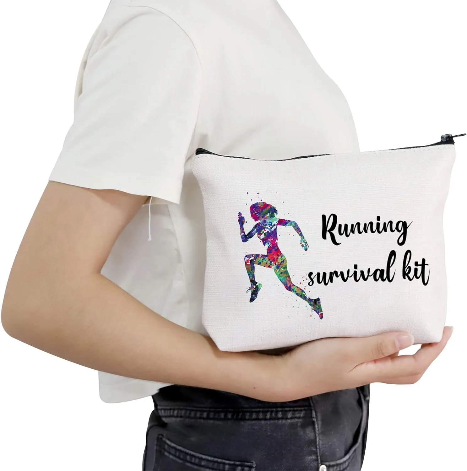 POFULL Running Gifts for Her - Survival Kit with Cosmetic Bag for Runners