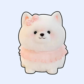 Pom Pom Tutu Pomeranian Princess Plushie