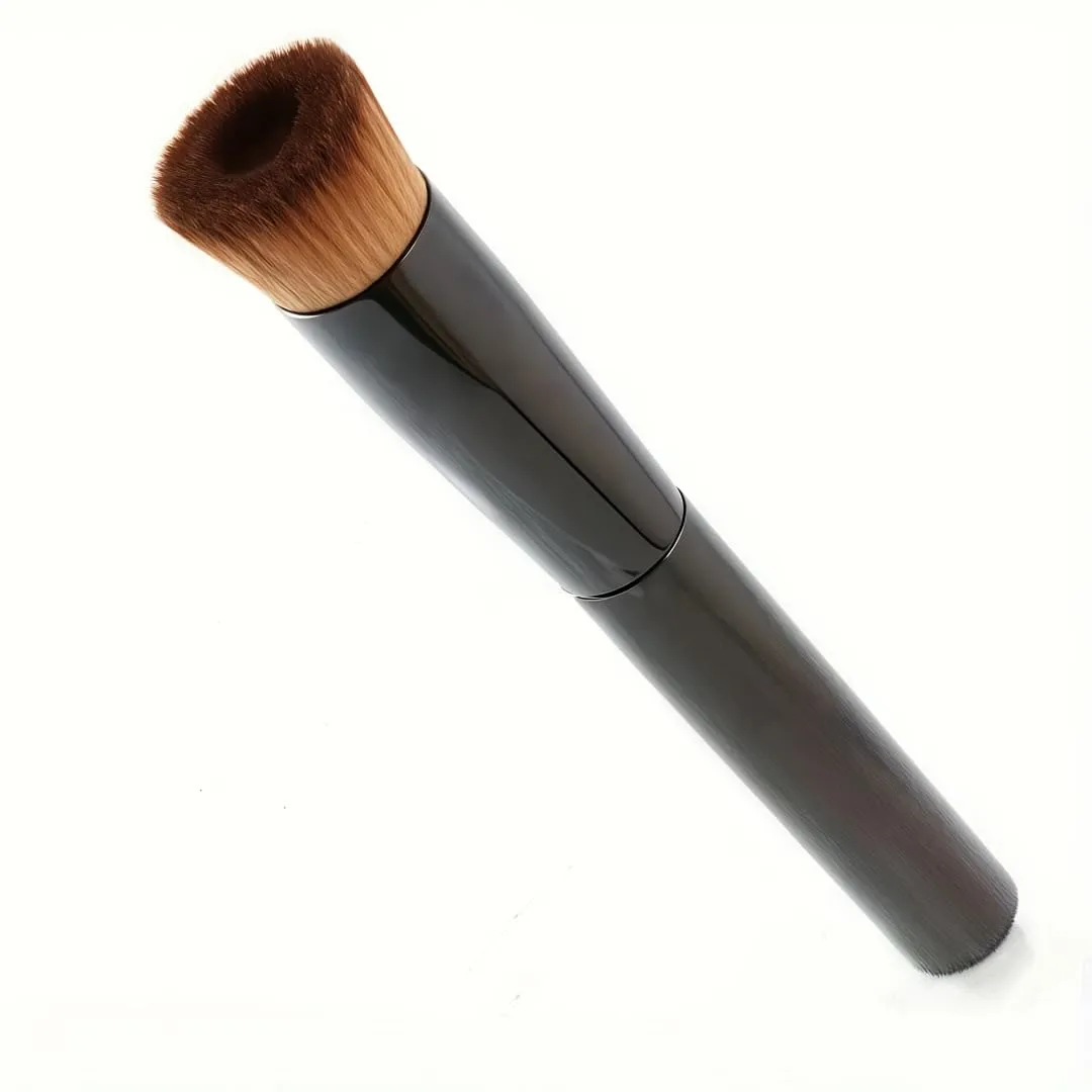 Pop-up Concave Point Foundation Brush Kabuki Flat Head Brush Blush Brush Makeup Brush Concealer Brush Ultra Soft Hair Brush (2 pcs)
