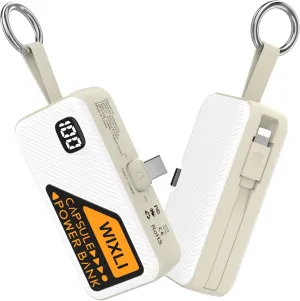Portable Charger for iPhone 15 16 Power Bank, 5000mAh USB-C Portable Phone Charger with iOS Cable, Mini Battery Pack for iPhone 16 Pro/16 Plus/16 Promax/Android Phone/Samsung/Moto/LG etc