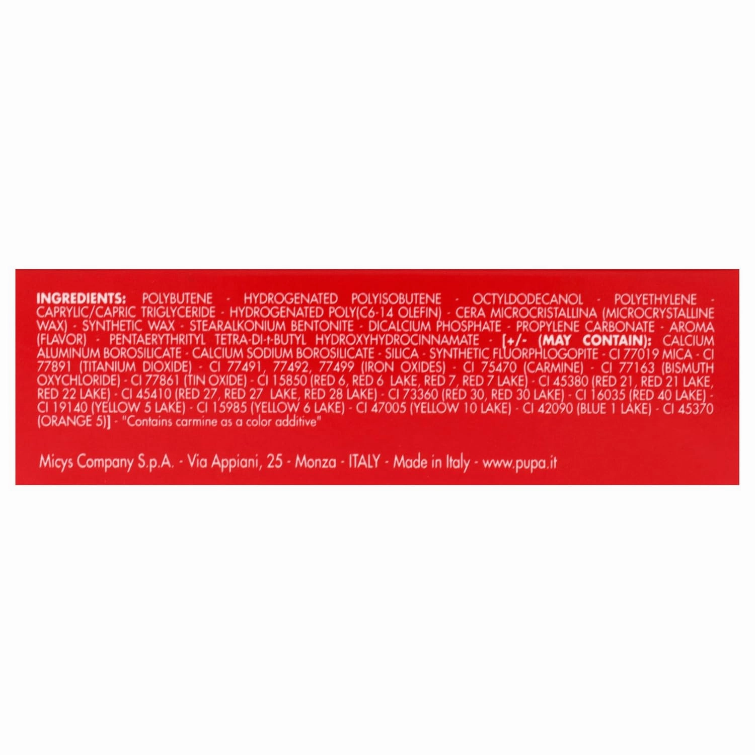 Pupa Milano I Am Pure-Colour Lipstick - 109 Walnut for Women - 0.123 oz Lipstick