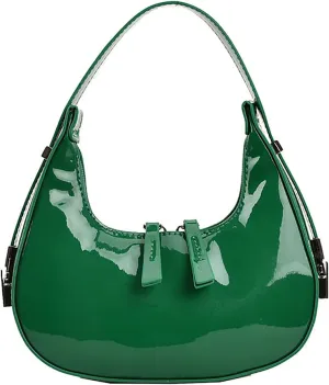 Red Purse for Women Green Fashion Bag Small Shoulder Bag Trendy Handbag Crescent Purse