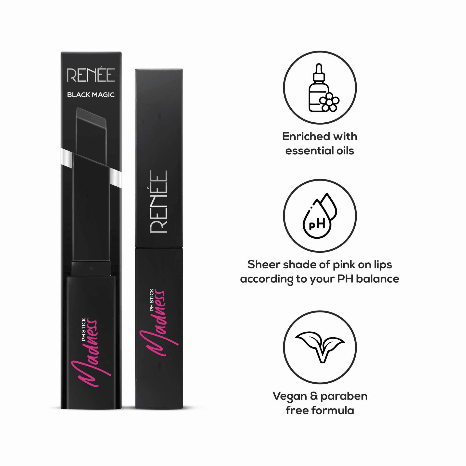 RENEE Madness PH Stick & Lady In Crystal Lip Gloss Combo