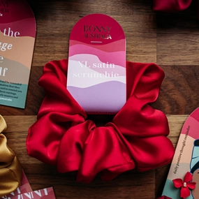 Scarlet Satin XL Scrunchie