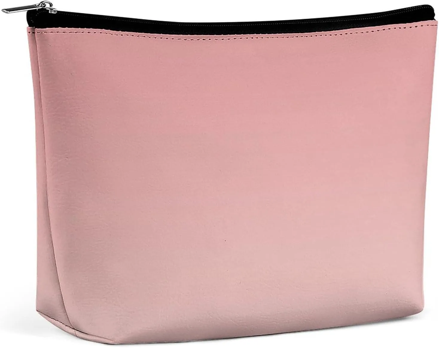 Small Cosmetic Bag, Rose Blush Ombre Makeup Bags Elegant Roomy Pouch for Women,Travel Toiletry Accessories Organizer