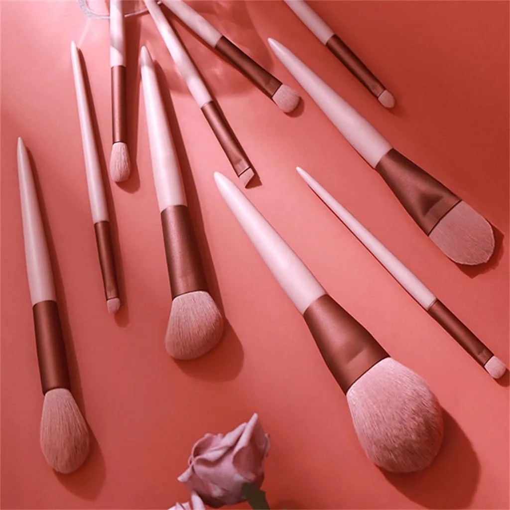 Smokey Rose Set 10 Makeup Brushes Set