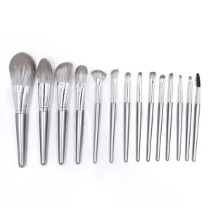 Soft hair eye shadow brush foundation make-up powder blusher brush full set of beauty tools 14 makeup brushes