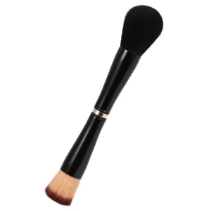 SOIMISS Dual End Makeup Brush Foundation Loose Powder Concealer Applicator for Blending Ergonomic Handle for Precision and Control