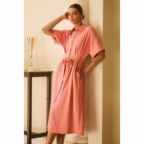 Solid Airflow Shirt Dress