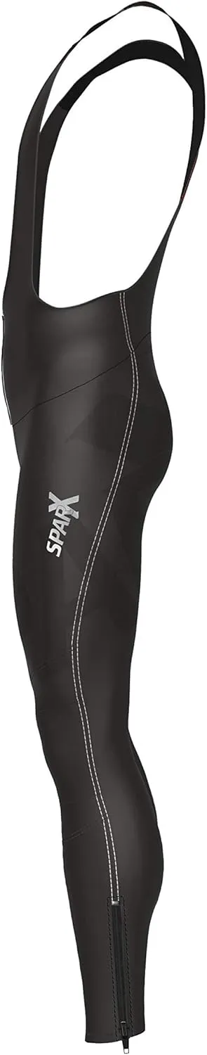 Sparx Men's Long Warm Soft Shell Cycling Thermal Bib Tights Non Padded
