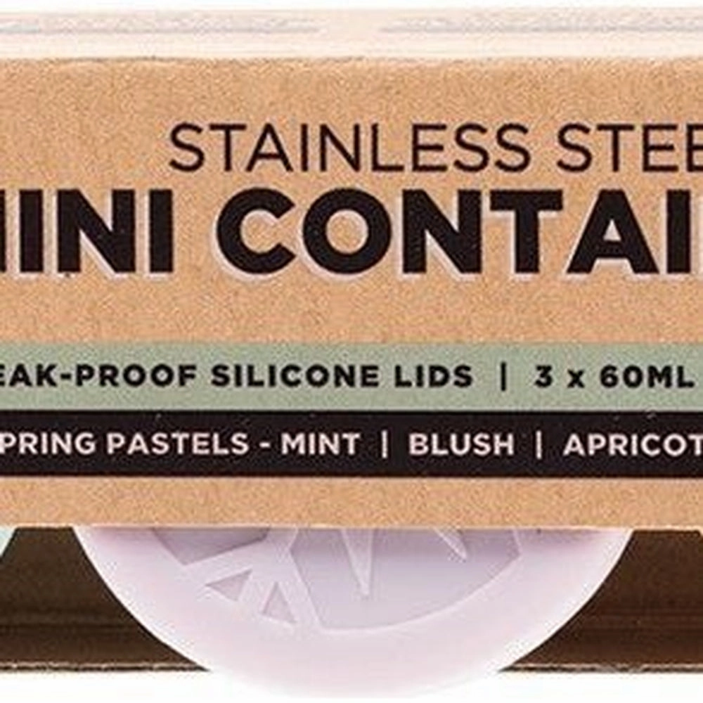 Stainless Steel Mini Containers 3 pk