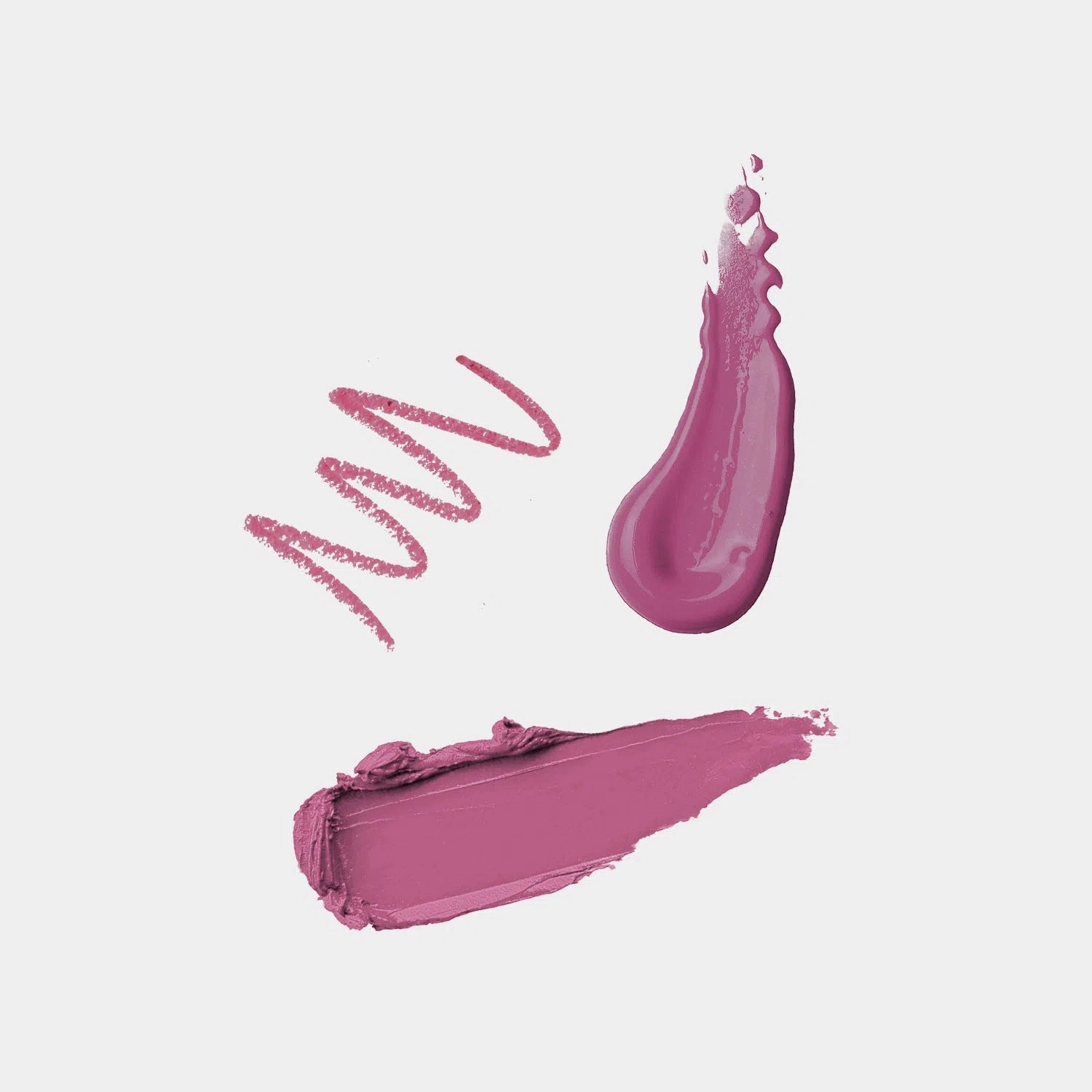 Sugar Plum - 3Pcs Lip Kit, Lip Gloss, Lipstick & Lipliner Kit - Mauve Pink