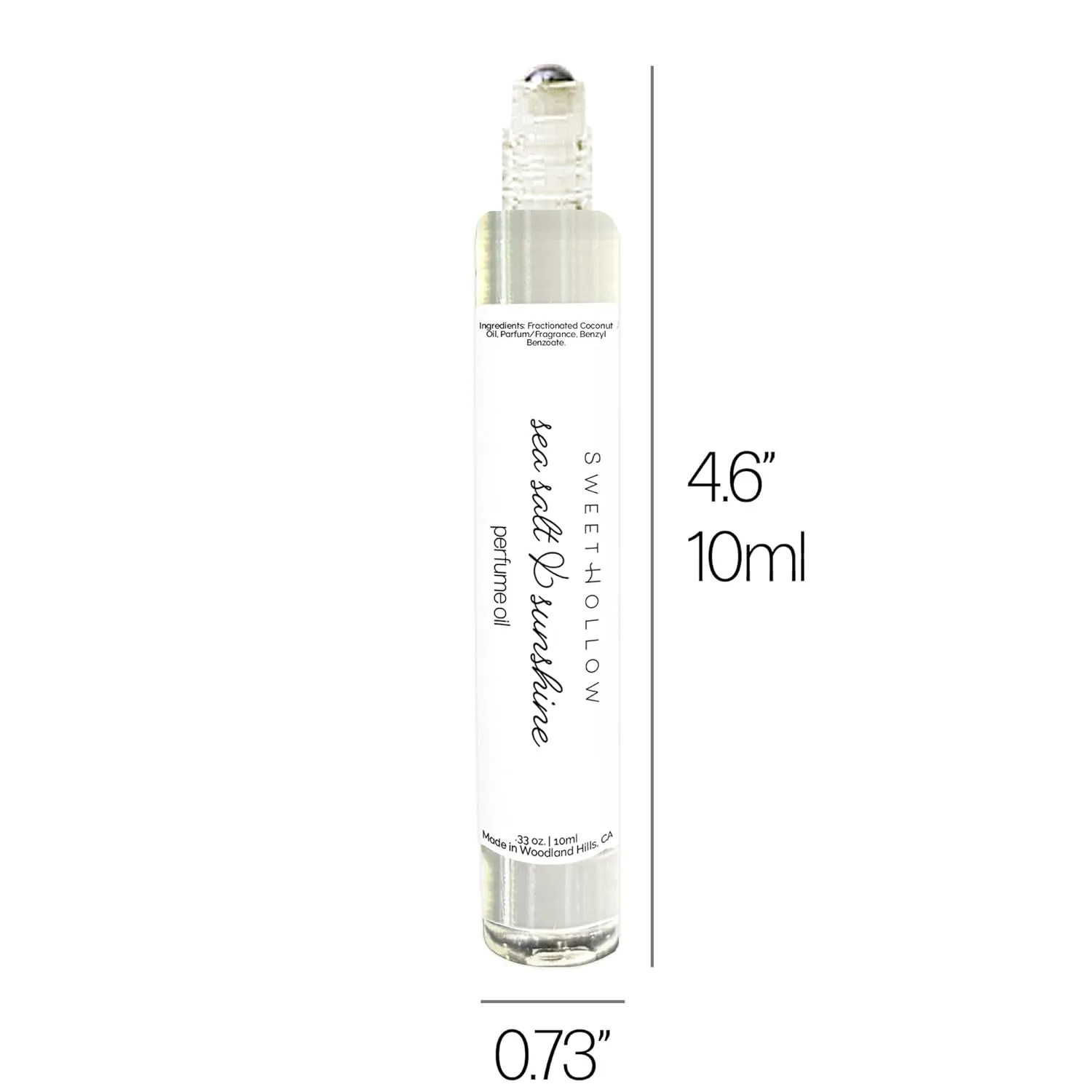 SweetHollow Pink Prosecco Perfume Oil, Made with Coconut Oil, Infused with Essential Oils, Long Lasting, Highly Fragrant, Blush Rose Champagne Wine Scent