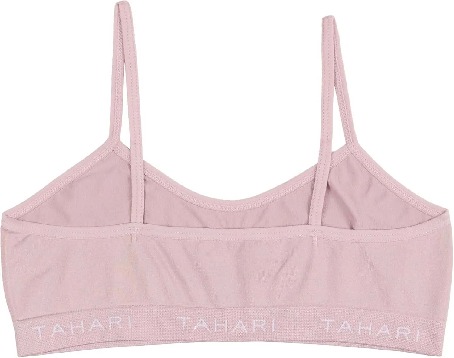 TAHARI Girls 4-Pack Seamless Bralette Set Training Bras Sports Bra Multipack for Teen and Girl