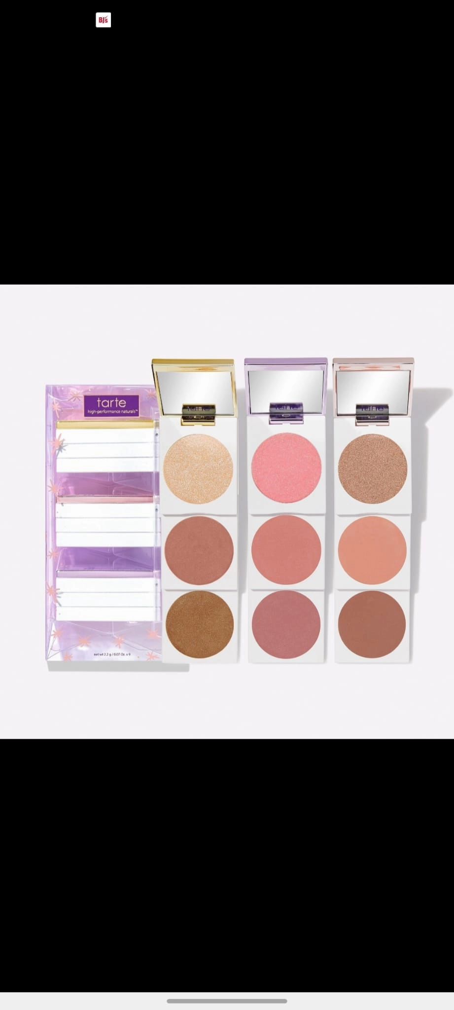 Tarte Cosmetics blush authority cheek wardrobe Rose Gold compact