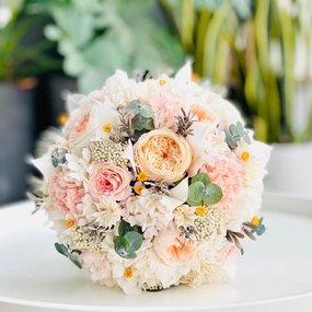 Timeless Romance Bridal Bouquet - Made From Preserved Roses