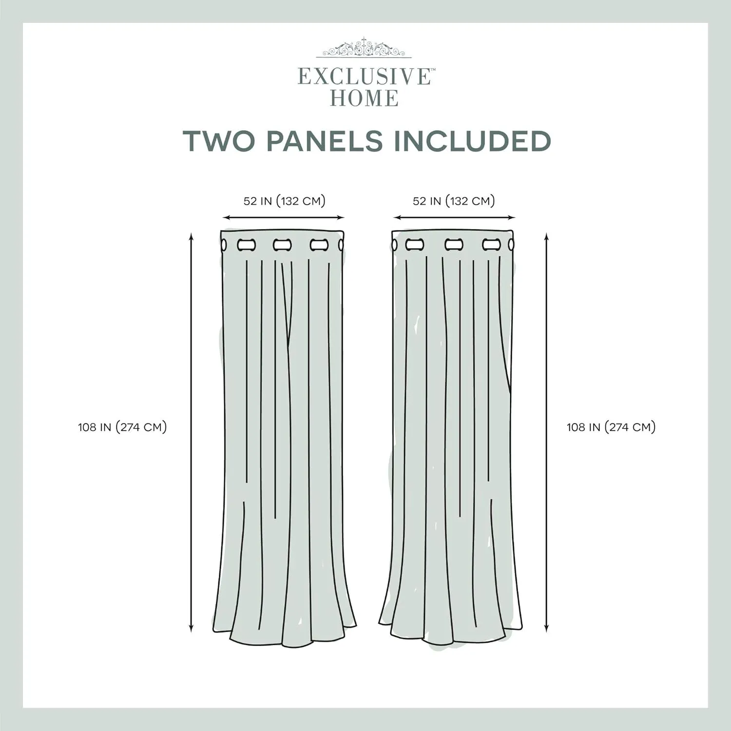 TOWN & COUNTRY LUXE Talia Double Layer Indoor Curtains, Sheer and Room Darkening Blackout, Grommet Top, Energy Efficient, 2-Pack Set, 52"x108", Rose Blush