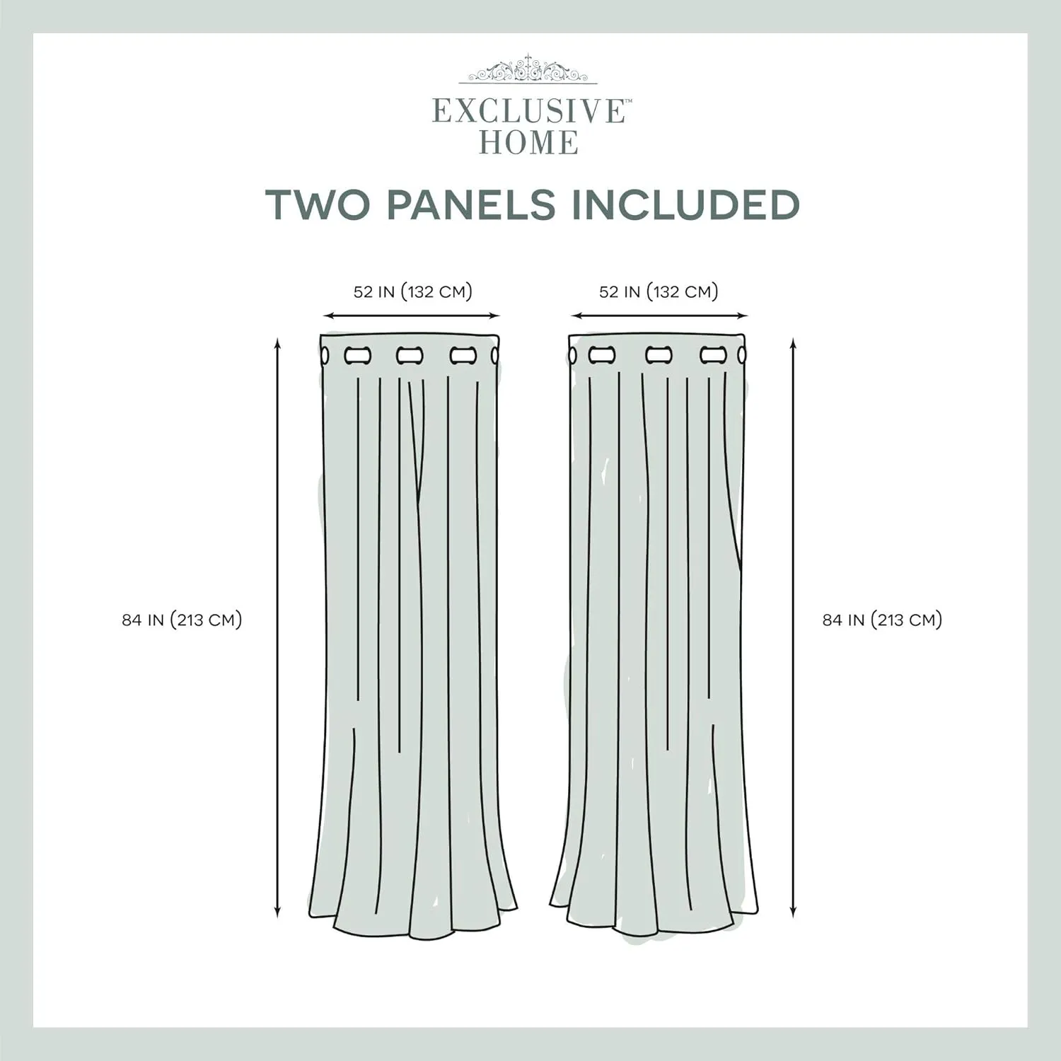 TOWN & COUNTRY LUXE Talia Double Layer Indoor Curtains, Sheer and Room Darkening Blackout, Grommet Top, Energy Efficient, 2-Pack Set, 52"x84", Rose Blush