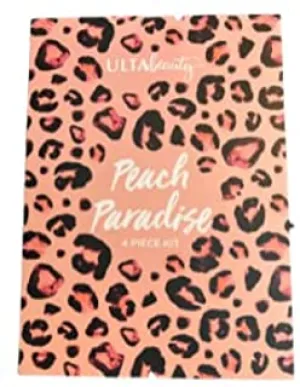 Ulta Beauty Peach Paradise 4 Piece Kit - Eye Shadow Palette, Lip Oil, Blush & Highlighter, Eye Gloss Topper