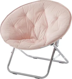 Urban Lifestyle Micromink Saucer Chair, Blush