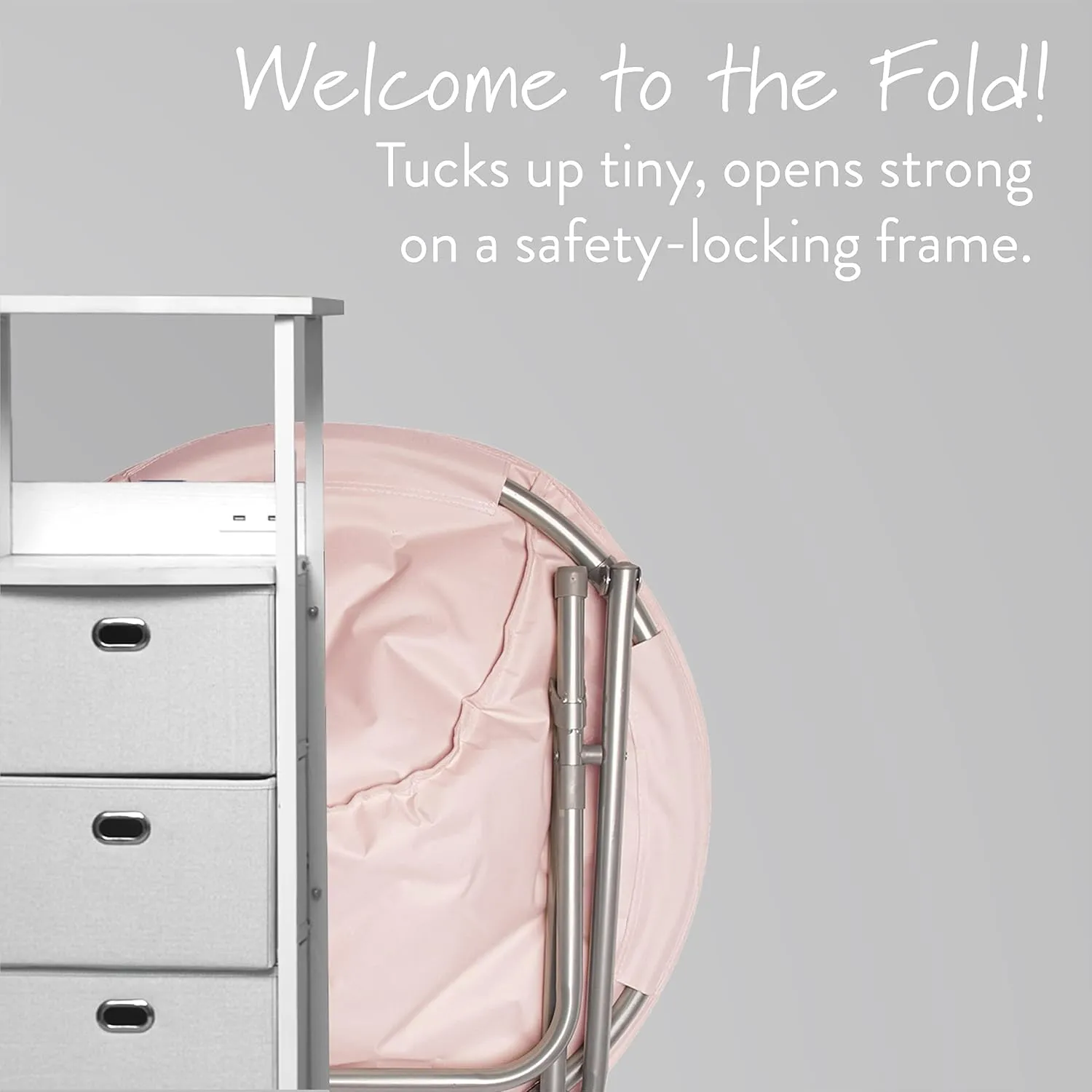 Urban Lifestyle Micromink Saucer Chair, Blush