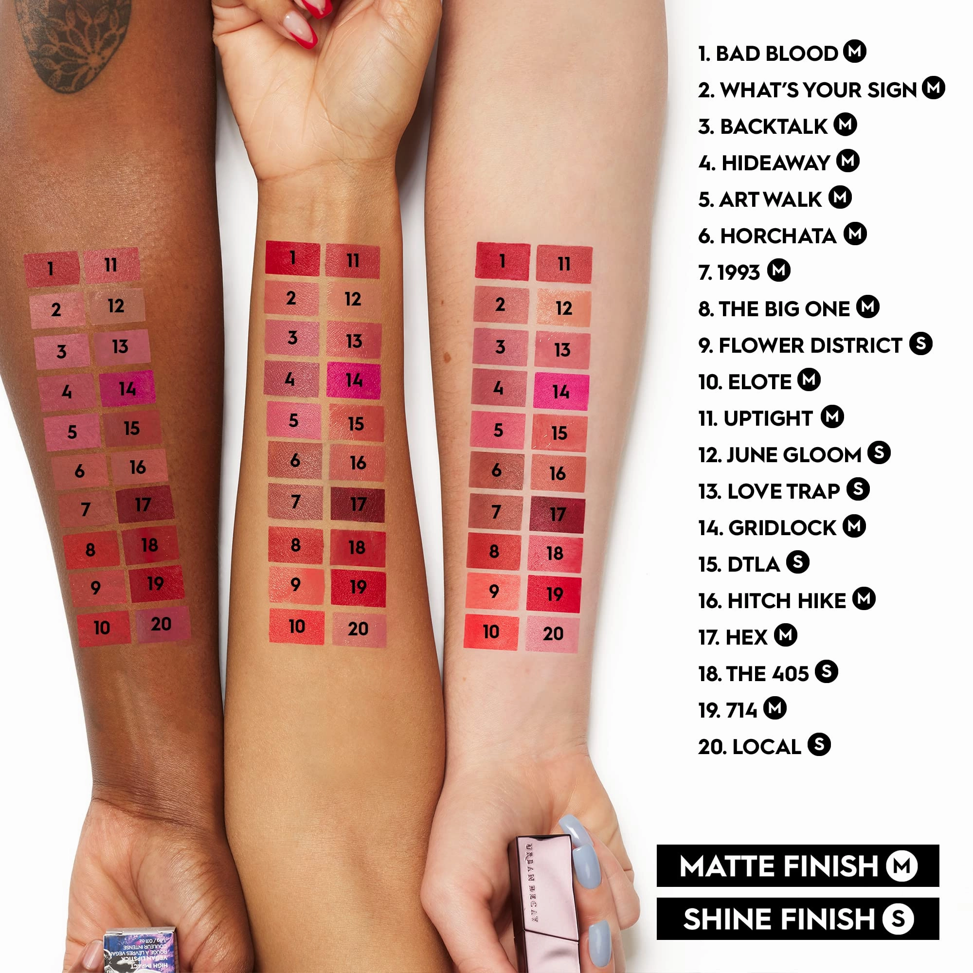 URBAN DECAY Vice Hydrating Lipstick (Bad Blood - Deep Blood Red - Matte Finish), Creamy Formula, Moisturizing Lip Color with Aloe Vera & Avocado Oil, Vegan, Cruelty-free - 0.11 oz
