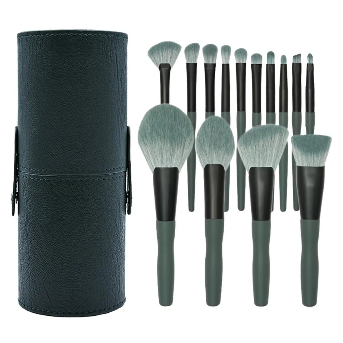 VALICLUD 14pcs Makeup Tool with Comfortable Handle for Professional Daily Use Soft Fibers for Blending Contouring Highlighting and More Essential Accessories for Makeup Application
