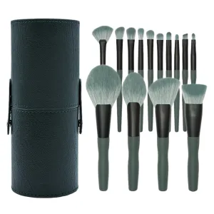 VALICLUD 14pcs Makeup Tool with Comfortable Handle for Professional Daily Use Soft Fibers for Blending Contouring Highlighting and More Essential Accessories for Makeup Application