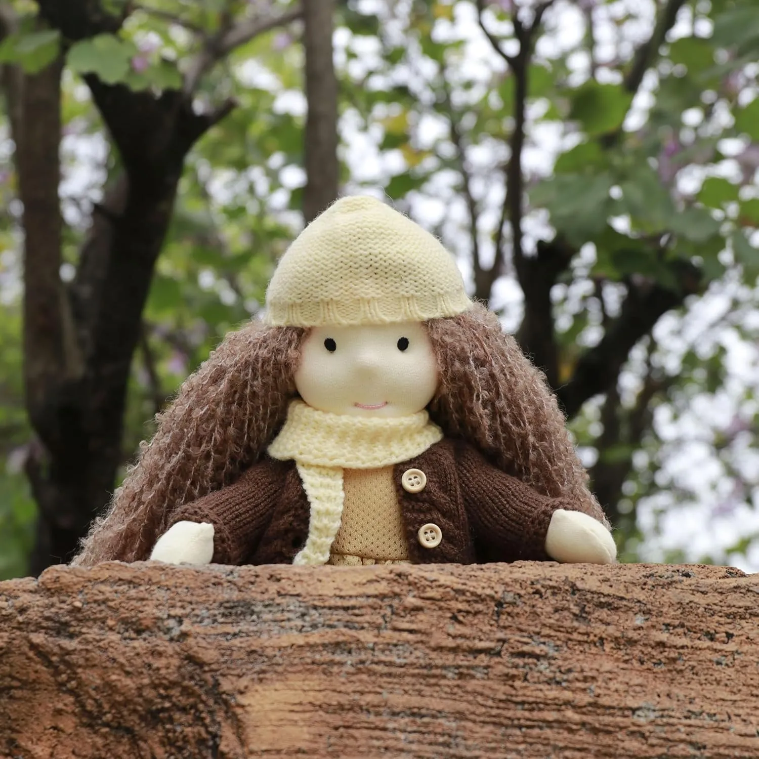 Waldorf Doll Handmade Rag Doll - Personalized Collectors Plush Doll for Kids Birthday Present with Beautiful Present Box-Amelia 12"