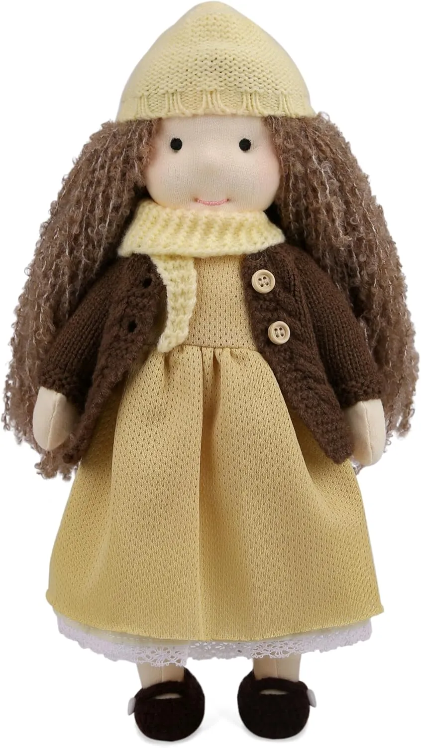 Waldorf Doll Handmade Rag Doll - Personalized Collectors Plush Doll for Kids Birthday Present with Beautiful Present Box-Amelia 12"