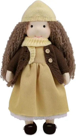 Waldorf Doll Handmade Rag Doll - Personalized Collectors Plush Doll for Kids Birthday Present with Beautiful Present Box-Amelia 12"
