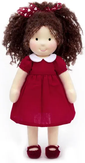 Waldorf Doll Handmade Rag Doll - Personalized Collectors Plush Doll for Kids Birthday Present with Beautiful Present Box-Eleanor 12"