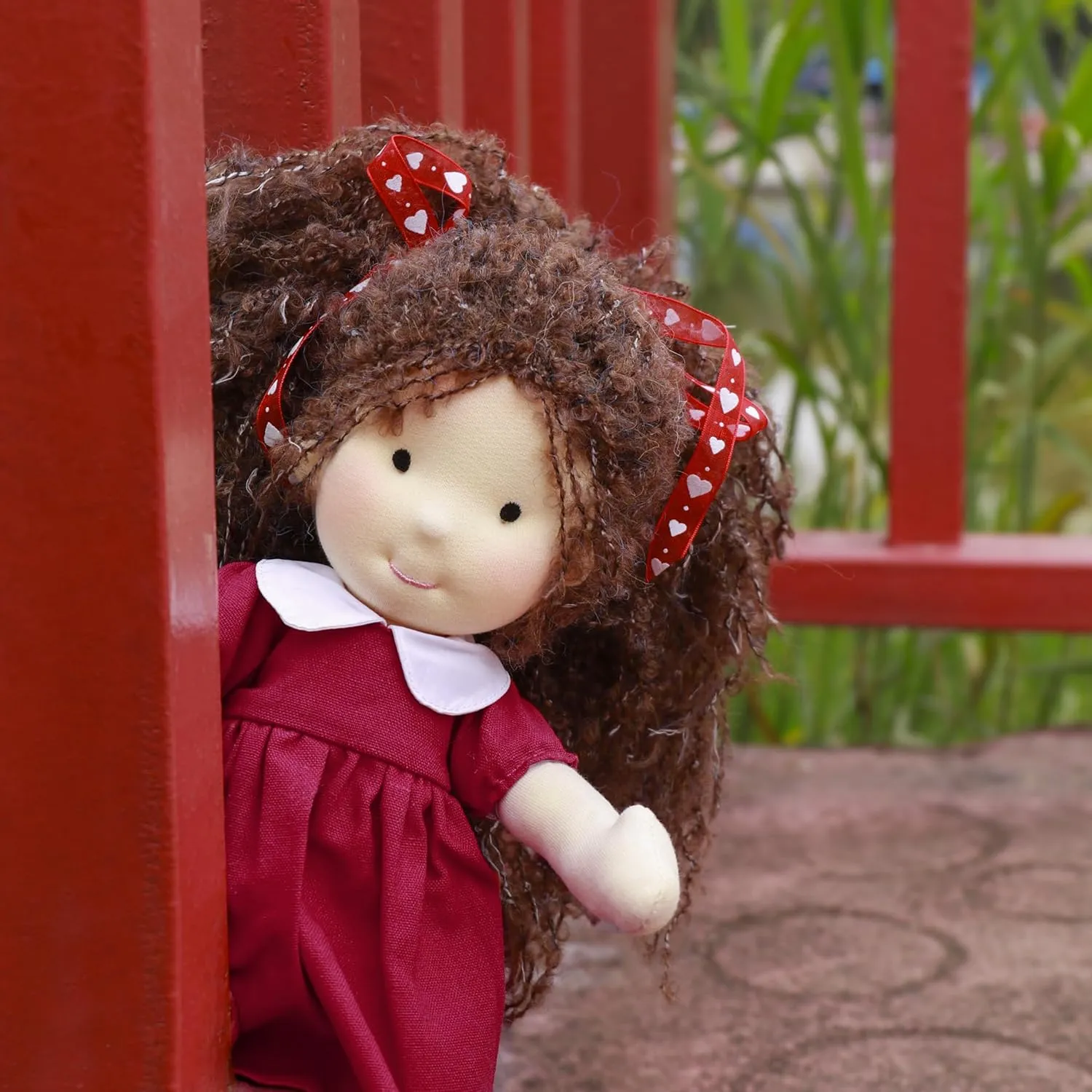 Waldorf Doll Handmade Rag Doll - Personalized Collectors Plush Doll for Kids Birthday Present with Beautiful Present Box-Eleanor 12"