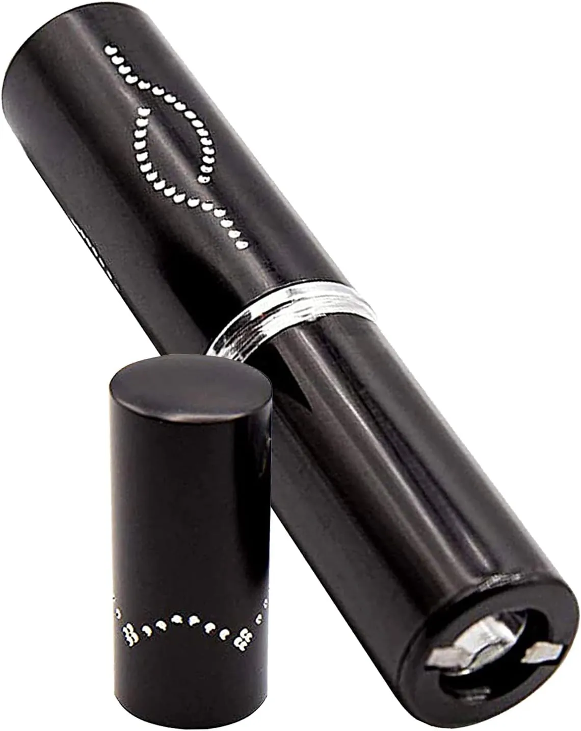 Women Lipstick Stun Gun for Self Defense - Safety Rechargeable Design for Personal Protection Black (ADS-100)