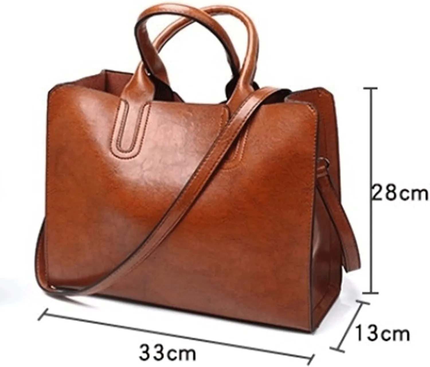 Women's Handbags Women Leather Bags Women's Vintage Handbag Casual Female Bag Tote Ladies Shoulder Bag Large Messenger Bag(Green)
