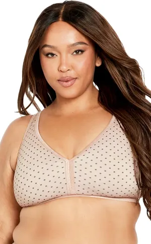 Women's Plus Size Bra - Fashion Cotton Print