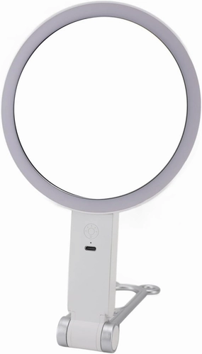 ZJchao LED Makeup Mirror Magnifying Mirror Adjustable Brightness Women Makeup for Dorm Bedroom Bathroom Travel